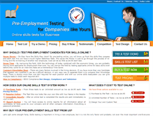 Tablet Screenshot of employmentskillsonlinetest.com